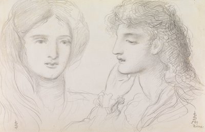 Studies of a Girl, 1867 by Simeon Solomon